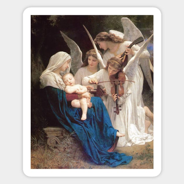 Our Lady Virgin Mary and Jesus Song of Angels Sticker by hispanicworld